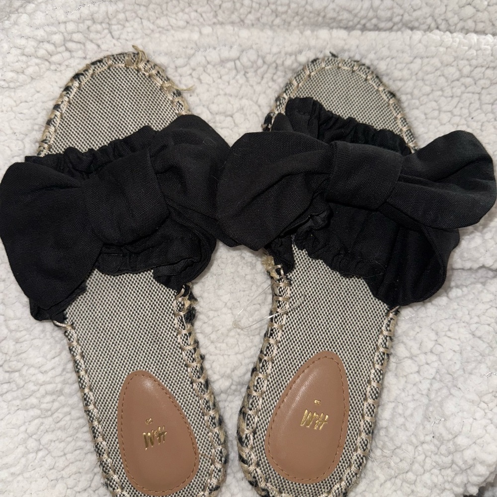 H&M Black Bow Women's Sandals